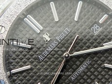 Royal Oak 41mm 15410 Frosted SS APSF 1:1 Best Edition Gray Textured Dial on SS Bracelet SA3120 Super Clone