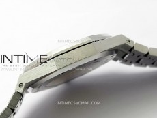 Royal Oak 41mm 15410 Frosted SS APSF 1:1 Best Edition Gray Textured Dial on SS Bracelet SA3120 Super Clone