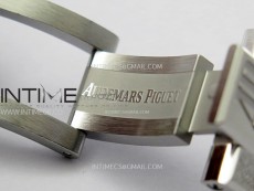 Royal Oak 41mm 15410 Frosted SS APSF 1:1 Best Edition Black Textured Dial on SS Bracelet SA3120 Super Clone
