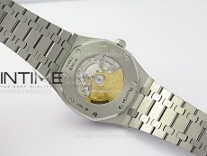 Royal Oak 41mm 15410 Frosted SS APSF 1:1 Best Edition Black Textured Dial on SS Bracelet SA3120 Super Clone