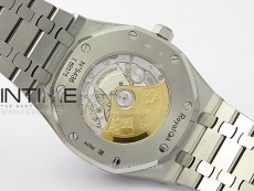 Royal Oak 41mm 15410 Frosted SS APSF 1:1 Best Edition Black Textured Dial on SS Bracelet SA3120 Super Clone