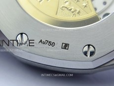 Royal Oak 41mm 15410 Frosted SS APSF 1:1 Best Edition Black Textured Dial on SS Bracelet SA3120 Super Clone