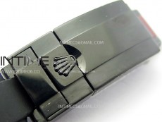 Daytona PVD Ceramic Bezel GETF Best Edition Skeleton Black Dial on Black Rubber Strap SA4130