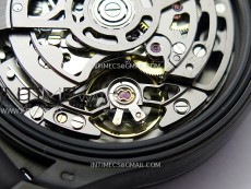 Daytona PVD Ceramic Bezel GETF Best Edition Skeleton Black Dial on Black Rubber Strap SA4130