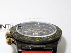 Daytona PVD Ceramic Bezel GETF Best Edition Skeleton Red Dial on Red Rubber Strap SA4130