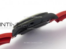 Daytona PVD Ceramic Bezel GETF Best Edition Skeleton Red Dial on Red Rubber Strap SA4130