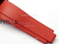 Daytona PVD Ceramic Bezel GETF Best Edition Skeleton Red Dial on Red Rubber Strap SA4130