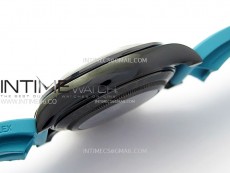 Daytona PVD Ceramic Bezel GETF Best Edition Skeleton Cyan Dial on Cyan Rubber Strap SA4130