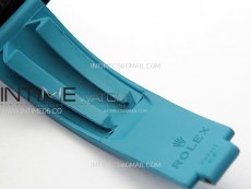 Daytona PVD Ceramic Bezel GETF Best Edition Skeleton Cyan Dial on Cyan Rubber Strap SA4130