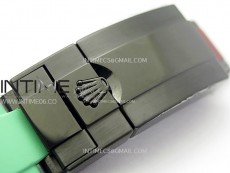 Daytona PVD Ceramic Bezel GETF Best Edition Skeleton Green Dial on Green Rubber Strap SA4130
