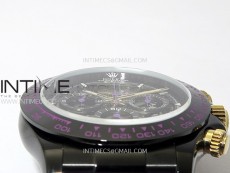 Daytona PVD Ceramic Bezel GETF Best Edition Skeleton Purple Dial on Purple Rubber Strap SA4130