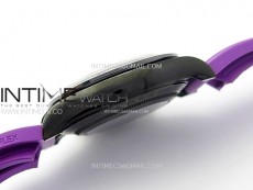 Daytona PVD Ceramic Bezel GETF Best Edition Skeleton Purple Dial on Purple Rubber Strap SA4130