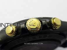Daytona PVD Ceramic Bezel GETF Best Edition Skeleton Blue Dial on Blue Rubber Strap SA4130