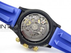 Daytona PVD Ceramic Bezel GETF Best Edition Skeleton Blue Dial on Blue Rubber Strap SA4130