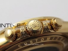 Daytona RG Rainbow Bezel GETF Best Edition Skeleton Dial on RG Bracelet SA4130