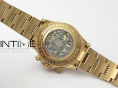 Daytona RG Rainbow Bezel GETF Best Edition Skeleton Dial on RG Bracelet SA4130