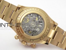 Daytona RG Rainbow Bezel GETF Best Edition Skeleton Dial on RG Bracelet SA4130
