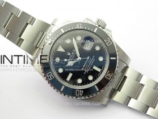 Submariner 116610 LN Black Ceramic C+F 904L 1:1 Best Edition on SS Bracelet VR3135
