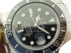 Submariner 116610 LN Black Ceramic C+F 904L 1:1 Best Edition on SS Bracelet VR3135