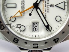 Explorer II 42mm 226570 Black 904L SS V2 GMF 1:1 Best Edition White Dial on Bracelet Super Clone SH3285 (Correct Hand Stack)