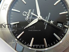 Constellation 39mm SS VSF 1:1 Best Edition Black Textured Dial on Black Leather Strap A8800