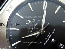 Constellation 39mm SS VSF 1:1 Best Edition Black Textured Dial on Black Leather Strap A8800