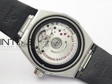 Constellation 39mm SS VSF 1:1 Best Edition Black Textured Dial on Black Leather Strap A8800