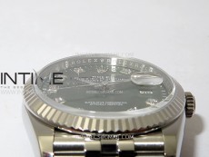 DateJust 36 SS 126234 VSF 1:1 Best Edition 904L Steel Green Leaf Dial Diamonds Markers on Jubilee Bracelet VS3235