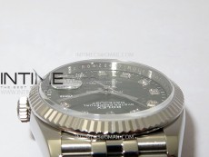 DateJust 36 SS 126234 VSF 1:1 Best Edition 904L Steel Green Leaf Dial Diamonds Markers on Jubilee Bracelet VS3235