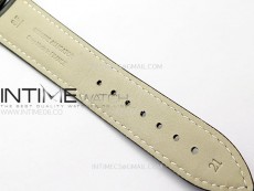 Master Ultra Thin Moon 1368420 SS ZF 1:1 Best Edition White Dial on Black Leather Strap V3 SA925 Super Clone