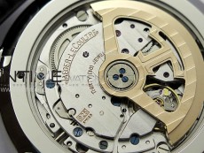 Master Ultra Thin Moon 1368420 SS ZF 1:1 Best Edition White Dial on Black Leather Strap V3 SA925 Super Clone
