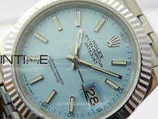 DateJust 41 126334 SS BP 1:1 Best Edition Ice Blue Dial on Jubilee Bracelet