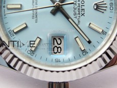 DateJust 41 126334 SS BP 1:1 Best Edition Ice Blue Dial on Jubilee Bracelet