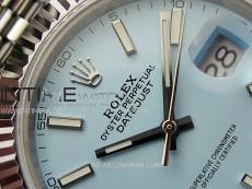 DateJust 41 126334 SS BP 1:1 Best Edition Ice Blue Dial on Jubilee Bracelet