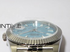 DateJust 41 126334 SS BP 1:1 Best Edition Ice Blue Dial on Jubilee Bracelet