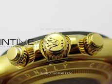 Daytona PVD Carbon Bezel YG GETF Best Blacken Skeleton Color Dial on Pink Rubber Strap SA4130