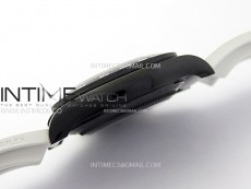 Daytona PVD Ceramic Bezel GETF Best Blacken Skeleton Blue Dial on Blue Rubber Strap SA4130