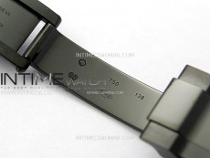 Daytona PVD Ceramic Bezel GETF Best Blacken Skeleton Blue Dial on Blue Rubber Strap SA4130