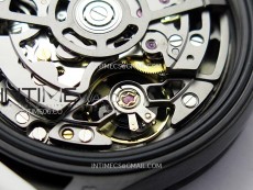 Daytona PVD Ceramic Bezel GETF Best Blacken Skeleton Blue Dial on Blue Rubber Strap SA4130