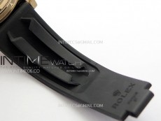 Blacken Daytona RG Rainbow Bezel GETF Best Edition Skeleton Dial on Rubber Strap SA4130