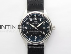 Pilot Mark XX IW328201 ZF 1:1 Best Edition Black Dial on Black Leather Strap A32111