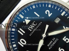 Pilot Mark XX IW328201 ZF 1:1 Best Edition Black Dial on Black Leather Strap A32111