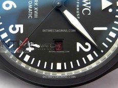 Mark XVIII Top Gun "SFTI" Black Ceramic IW324712 ZF 1:1 Best Edition on Green Nylon Strap A32111