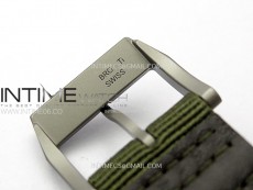 Mark XVIII Top Gun "SFTI" Black Ceramic IW324712 ZF 1:1 Best Edition on Green Nylon Strap A32111