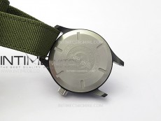 Mark XVIII Top Gun "SFTI" Black Ceramic IW324712 ZF 1:1 Best Edition on Green Nylon Strap A32111