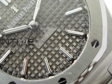Royal Oak 37mm 15450 SS IPF 1:1 Best Edition Gray Dial on SS Bracelet SA3120 Super Clone