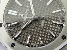 Royal Oak 37mm 15450 SS IPF 1:1 Best Edition Gray Dial on SS Bracelet SA3120 Super Clone