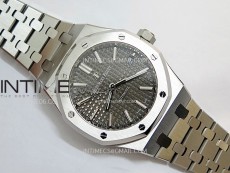 Royal Oak 37mm 15450 SS IPF 1:1 Best Edition Gray Dial on SS Bracelet SA3120 Super Clone