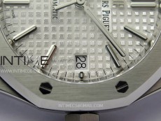 Royal Oak 37mm 15450 SS IPF 1:1 Best Edition Silver Dial on SS Bracelet SA3120 Super Clone