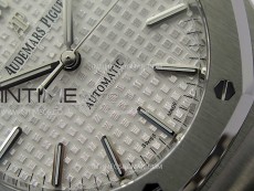 Royal Oak 37mm 15450 SS IPF 1:1 Best Edition Silver Dial on SS Bracelet SA3120 Super Clone
